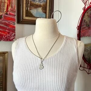 st jude italian pray for us silver chain necklace